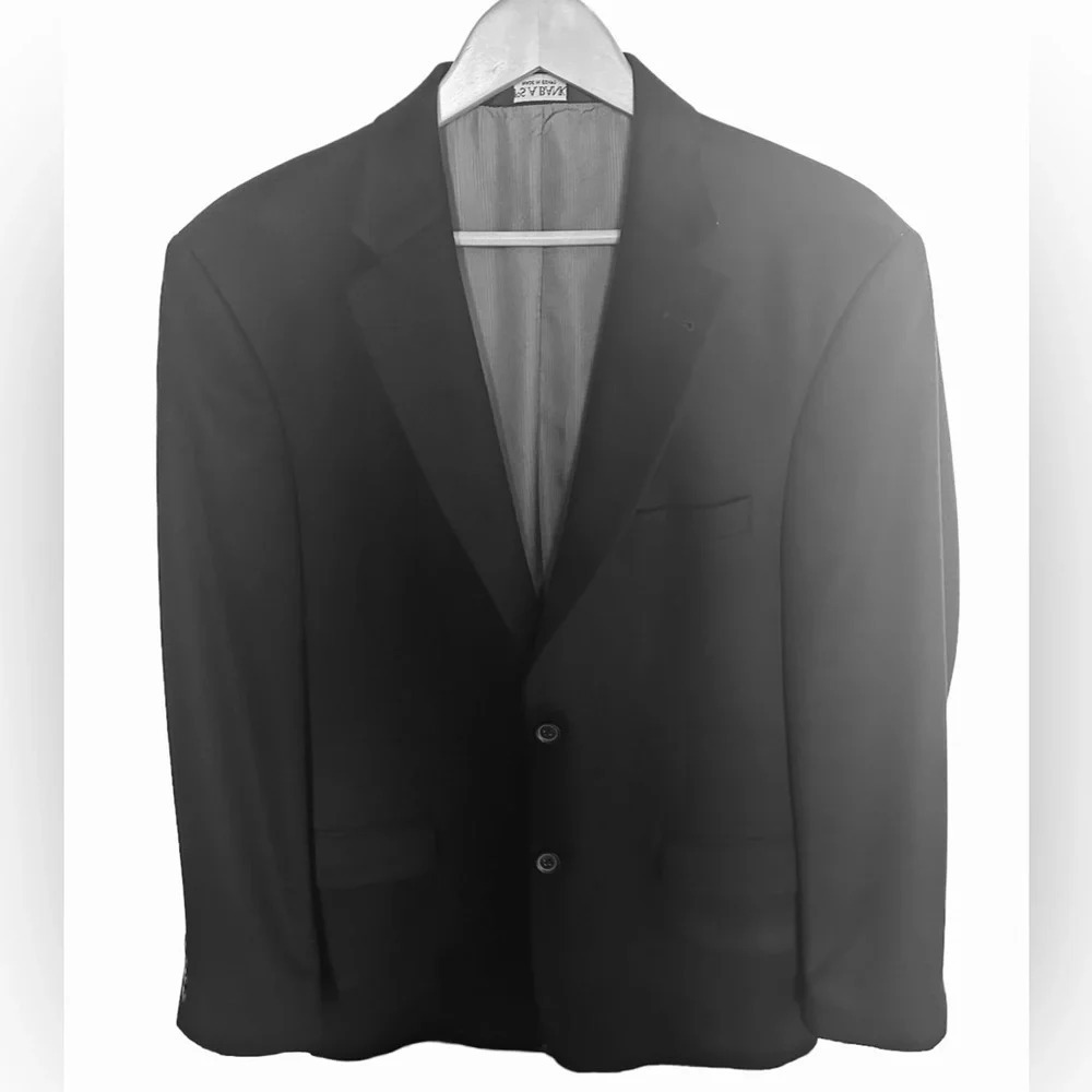Men’s Jos A Bank 100% Cashmere Blazer sportscoat Black, Luxury Size 42R
